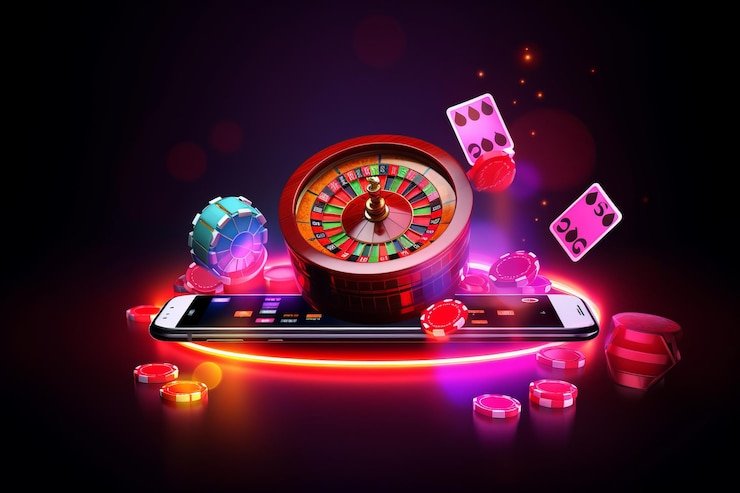 Live roulette table on mobile phone screen