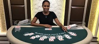 Live blackjack table interface